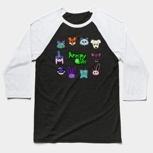 The KreepyQute Gang: a collection of undead animals Baseball T-Shirt